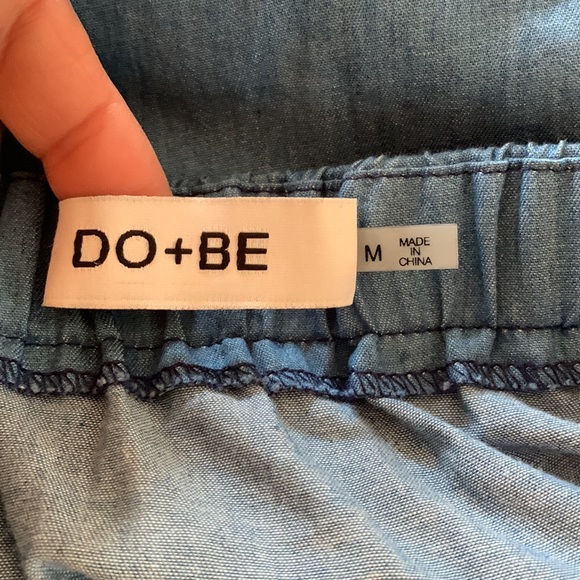 Off the shoulder dress or top denim size M - Picture 5 of 6